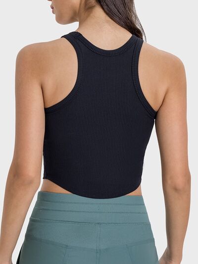 Millennia Round Neck Racerback Active Tank - FitFemme.Shop