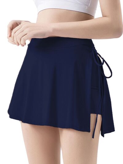 High Waist Active Skort with Pockets - FitFemme.Shop