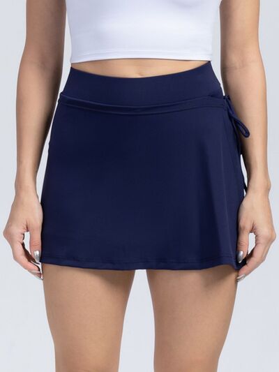 High Waist Active Skort with Pockets - FitFemme.Shop