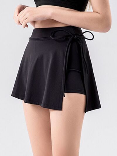 High Waist Active Skort with Pockets - FitFemme.Shop