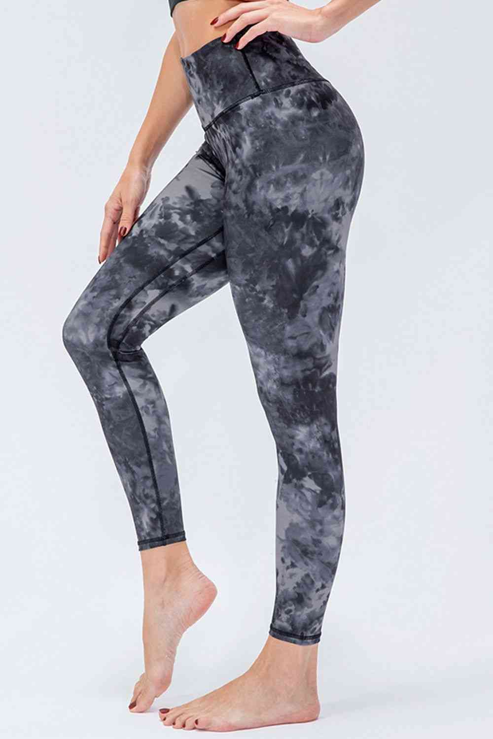 Wide Waistband Slim Fit Active Leggings - FitFemme.Shop