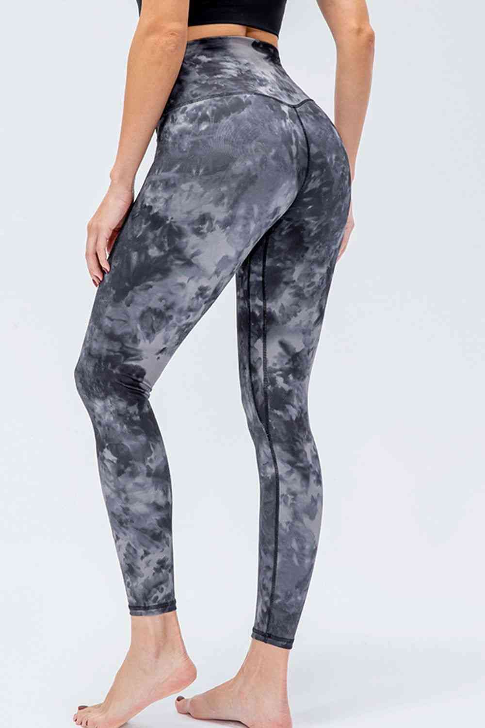 Wide Waistband Slim Fit Active Leggings - FitFemme.Shop