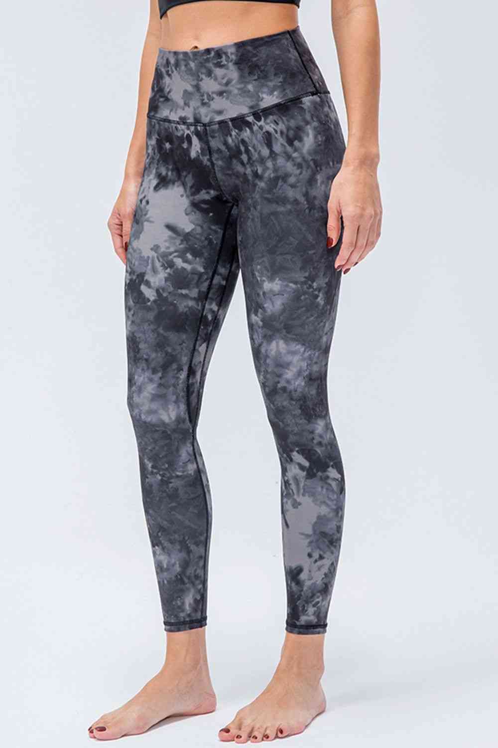 Wide Waistband Slim Fit Active Leggings - FitFemme.Shop