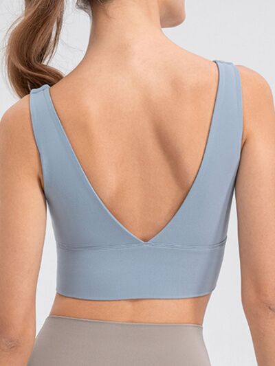 Scoop Neck Wide Strap Active Tank - FitFemme.Shop