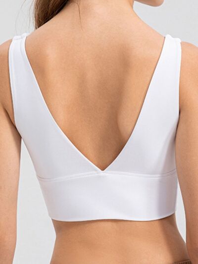 Scoop Neck Wide Strap Active Tank - FitFemme.Shop
