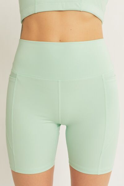 Love Tree High Waist Seam Detail Active Shorts - FitFemme.Shop
