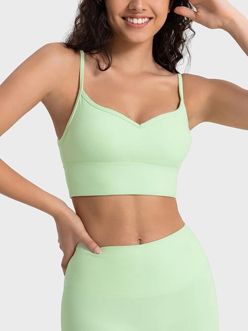 Millennia Spaghetti Strap Sport Bra - FitFemme.Shop