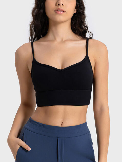 Millennia Spaghetti Strap Sport Bra - FitFemme.Shop