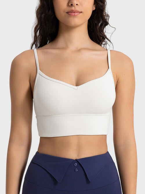 Millennia Spaghetti Strap Sport Bra - FitFemme.Shop