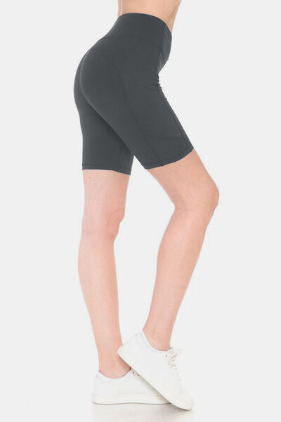 Leggings Depot Full Size High Waist Active Shorts - FitFemme.Shop