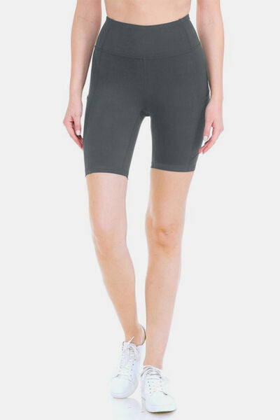 Leggings Depot Full Size High Waist Active Shorts - FitFemme.Shop