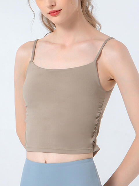 Ruched Sports Cami - FitFemme.Shop