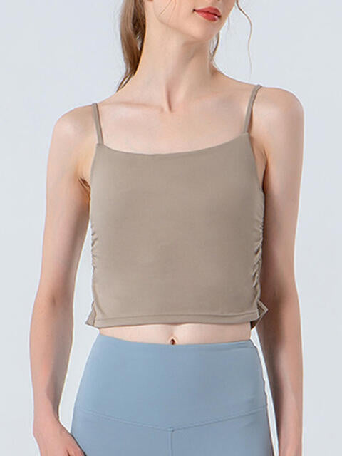 Ruched Sports Cami - FitFemme.Shop