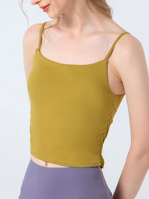 Ruched Sports Cami - FitFemme.Shop