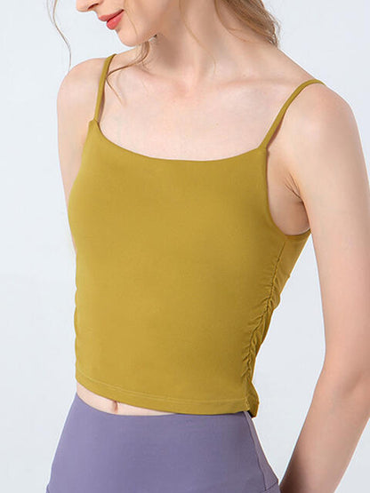 Ruched Sports Cami - FitFemme.Shop