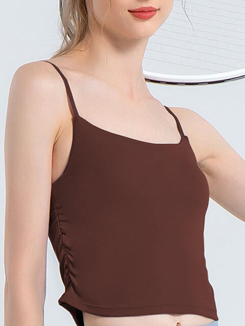 Ruched Sports Cami - FitFemme.Shop