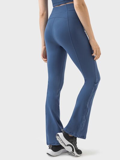 Millennia Zipper Detail High Waist Active Pants - FitFemme.Shop
