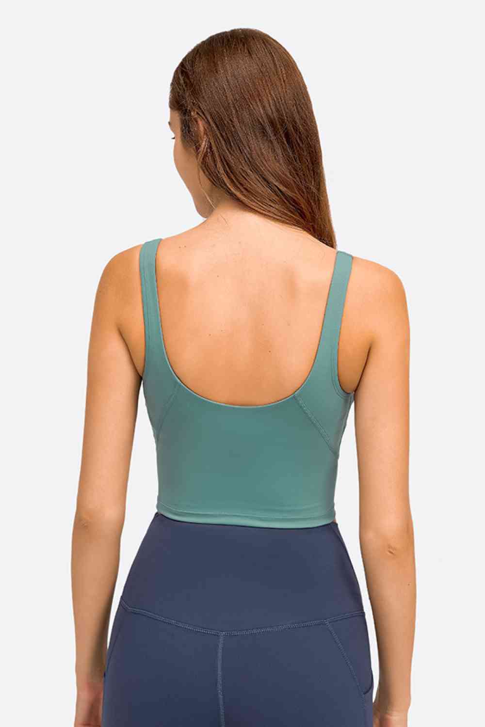 Millennia Deep V-Neck Crop Sports Bra - FitFemme.Shop