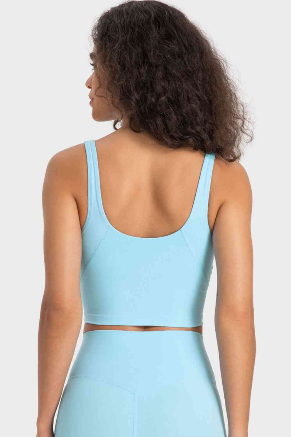 Millennia Deep V-Neck Crop Sports Bra - FitFemme.Shop