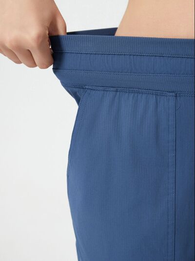 Millennia Drawstring Active Shorts with Pockets - FitFemme.Shop