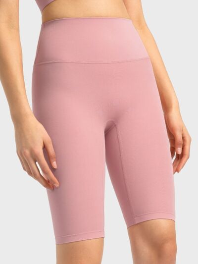 Millennia High Rise Wide Waistband Active Shorts - FitFemme.Shop
