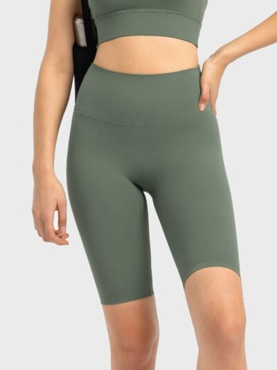 Millennia High Rise Wide Waistband Active Shorts - FitFemme.Shop