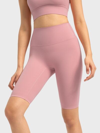Millennia High Rise Wide Waistband Active Shorts - FitFemme.Shop