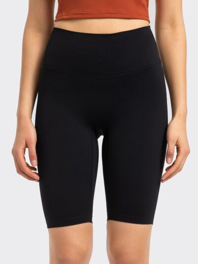 Millennia High Rise Wide Waistband Active Shorts - FitFemme.Shop