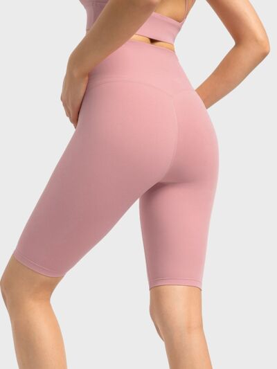 Millennia High Rise Wide Waistband Active Shorts - FitFemme.Shop