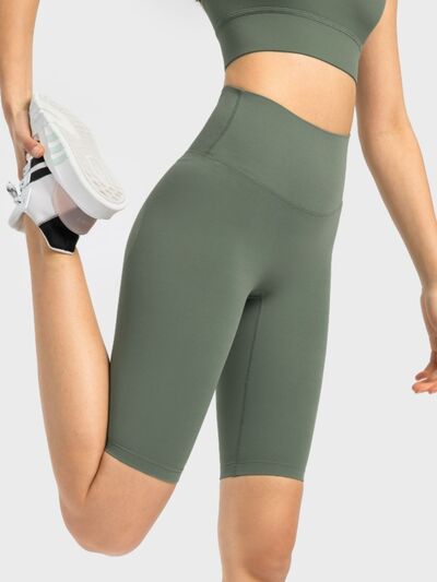 Millennia High Rise Wide Waistband Active Shorts - FitFemme.Shop