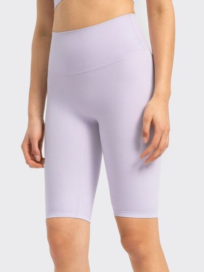 Millennia High Rise Wide Waistband Active Shorts - FitFemme.Shop