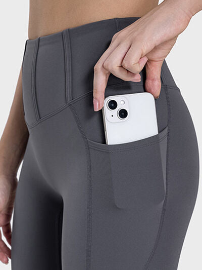 Millennia Pocketed High Waist Active Leggings - FitFemme.Shop