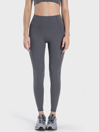 Millennia Pocketed High Waist Active Leggings - FitFemme.Shop