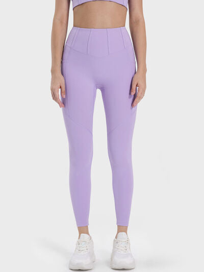 Millennia Pocketed High Waist Active Leggings - FitFemme.Shop
