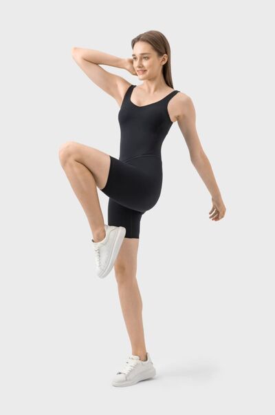 Millennia Wide Strap Active Romper - FitFemme.Shop