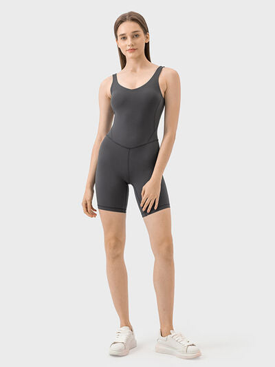 Millennia Wide Strap Active Romper - FitFemme.Shop