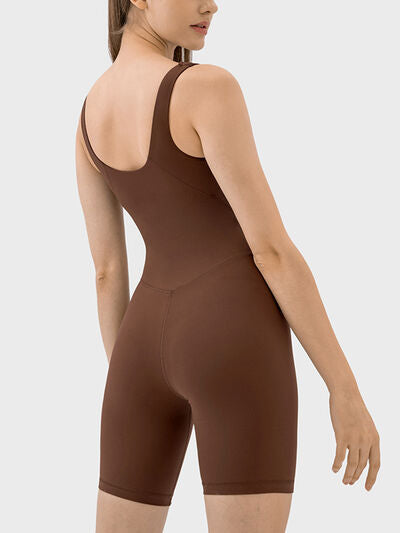 Millennia Wide Strap Active Romper - FitFemme.Shop
