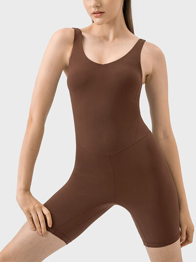 Millennia Wide Strap Active Romper - FitFemme.Shop