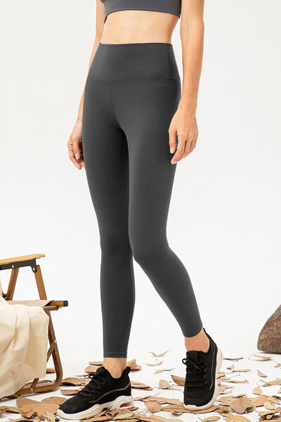High Waist Skinny Active Pants - FitFemme.Shop