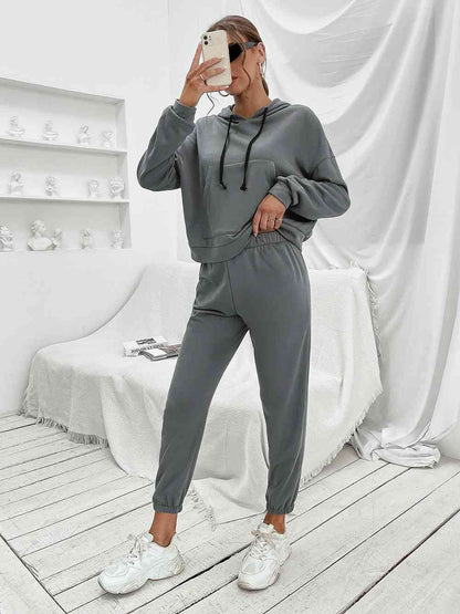 Ivy Lane Sports Hoodie and Joggers Set - FitFemme.Shop