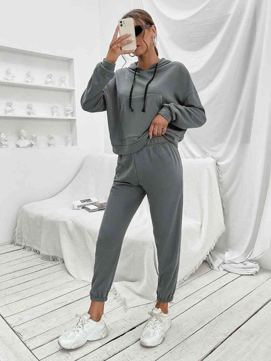 Ivy Lane Sports Hoodie and Joggers Set - FitFemme.Shop