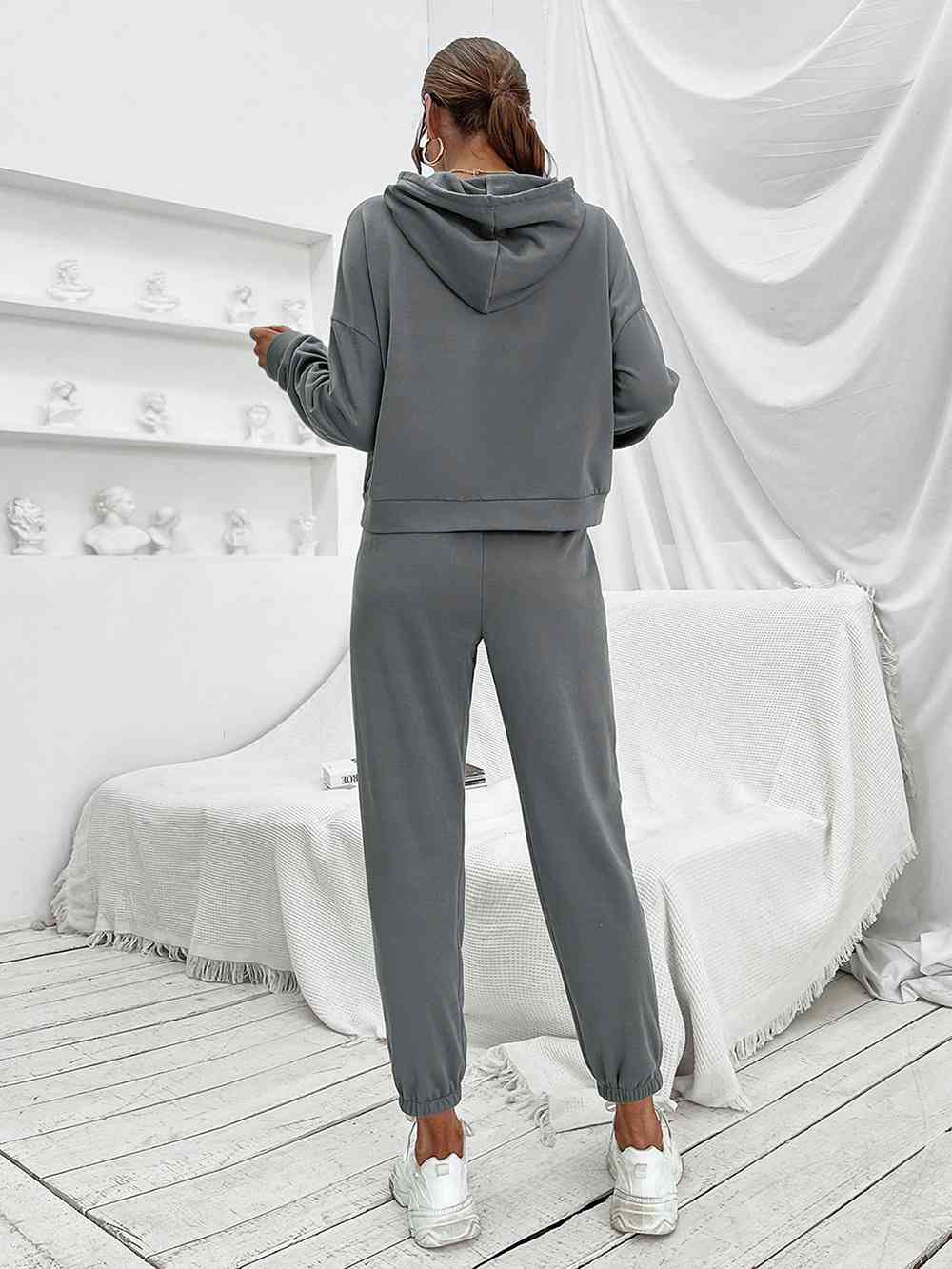 Ivy Lane Sports Hoodie and Joggers Set - FitFemme.Shop