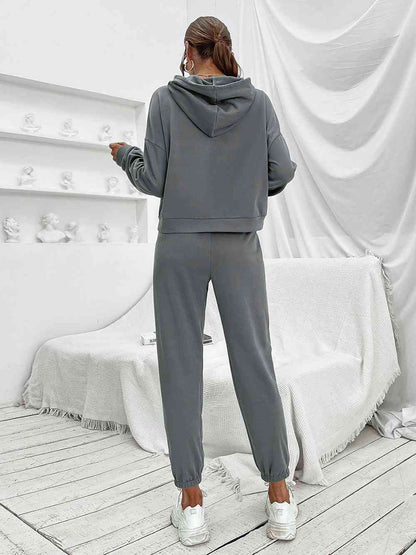 Ivy Lane Sports Hoodie and Joggers Set - FitFemme.Shop