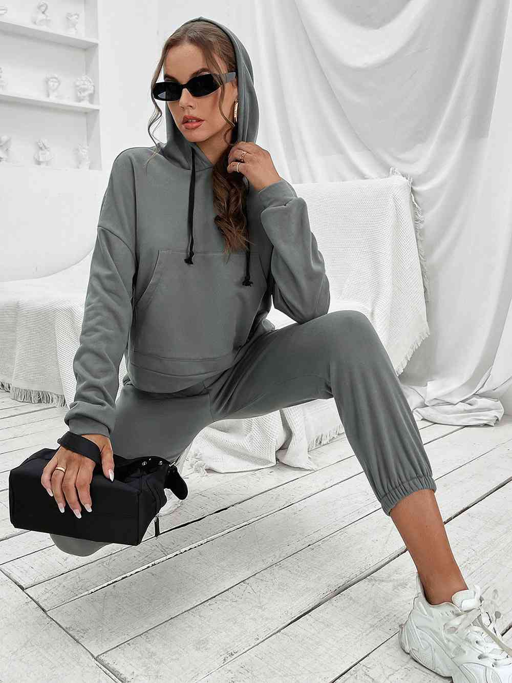 Ivy Lane Sports Hoodie and Joggers Set - FitFemme.Shop