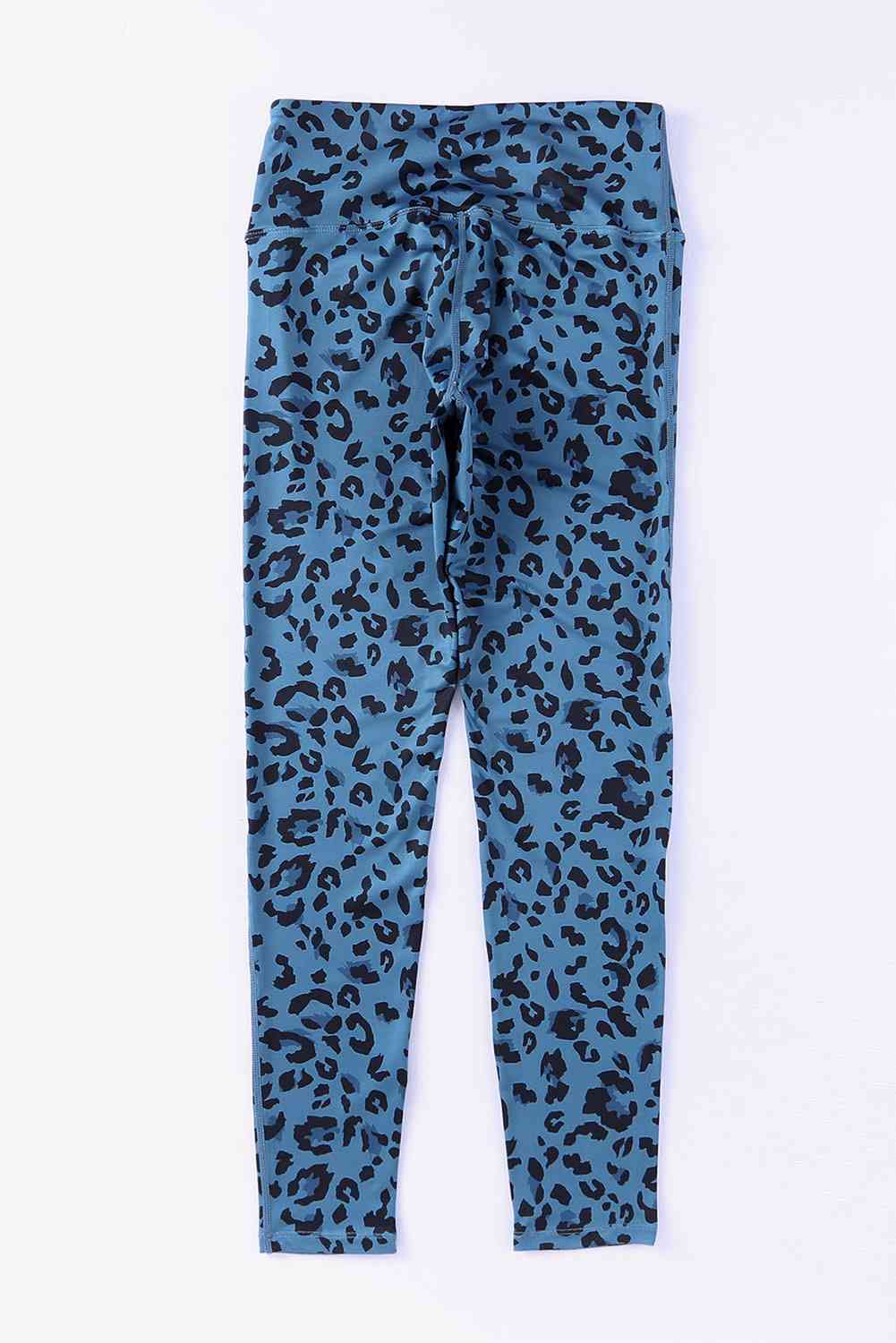 Leopard Print Wide Waistband Leggings - FitFemme.Shop