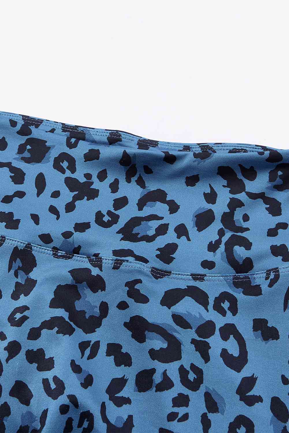 Leopard Print Wide Waistband Leggings - FitFemme.Shop