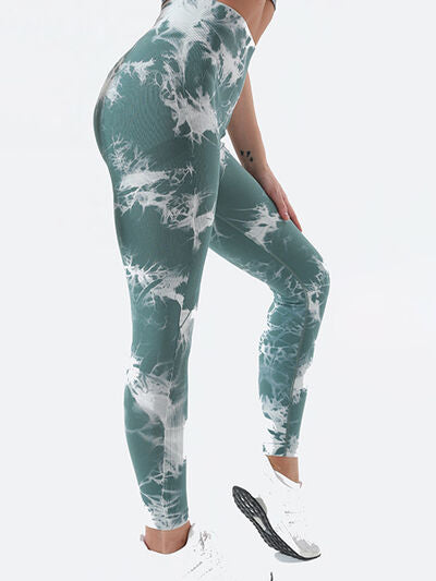 Tie-Dye High Waist Active Leggings - FitFemme.Shop