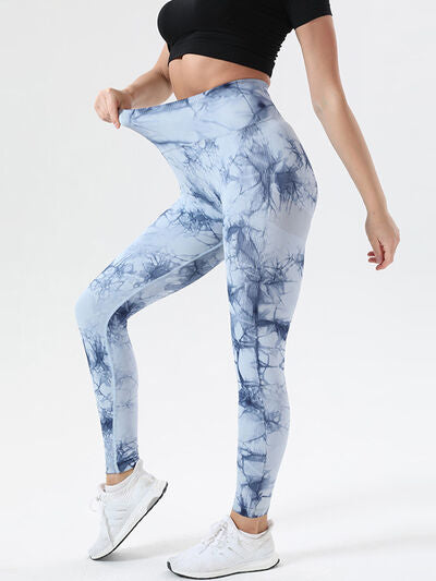 Tie-Dye High Waist Active Leggings - FitFemme.Shop