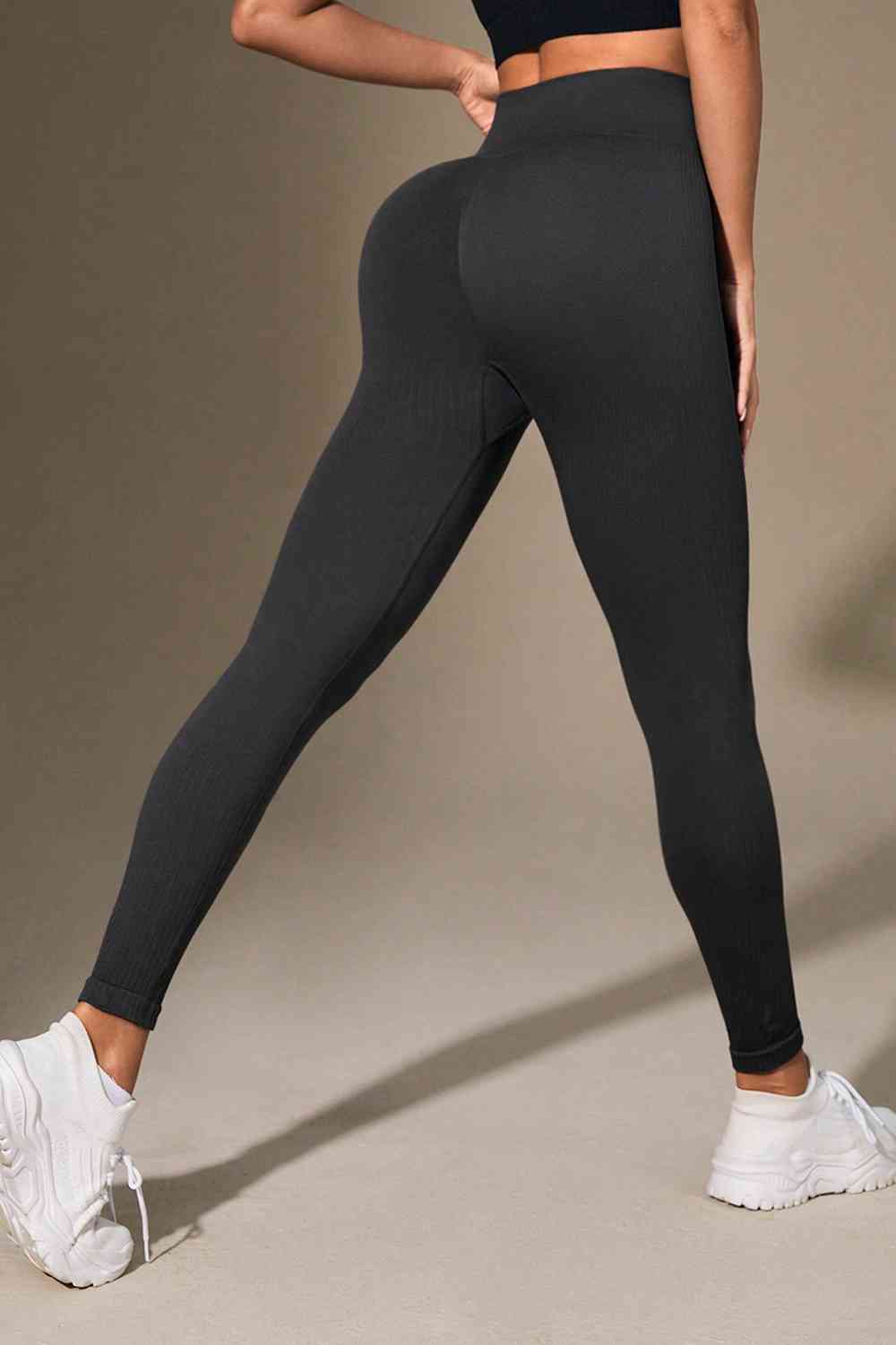 Wide Waistband Sports Leggings - FitFemme.Shop
