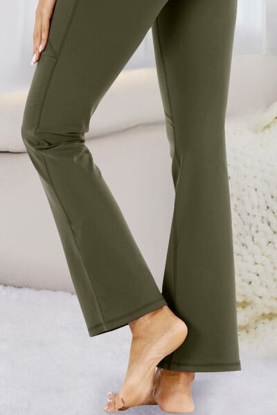 Pocketed High Waist Active Pants - FitFemme.Shop